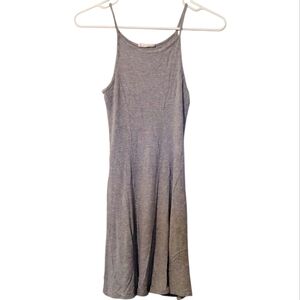 Miley & Molly Ribbed Camisole Gray Midi Dress